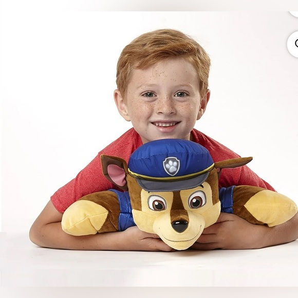 Paw Patrol Pillow Pet Chase Plush Toy - Blue and Brown - Picture 2 of 4